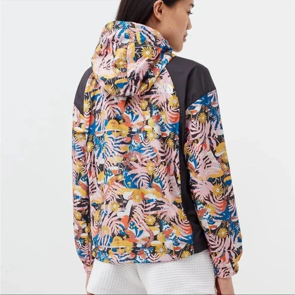 The North Face Hydrenaline 2000 Windwall Jacket Black Multicolored Print NWT - Picture 5 of 17